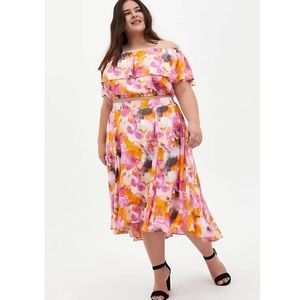 Torrid Watercolor Tie-Dye Skirt Set